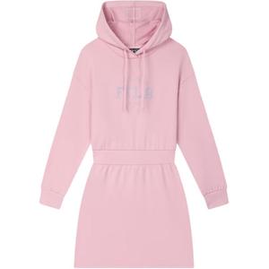 FILA Женское платье с длинными рукавами темный вишневый розовый