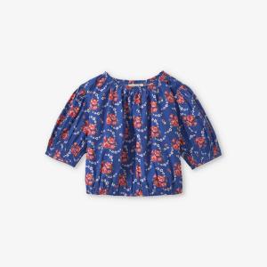 Хлопковый топ queens park 3-12 лет Caramel, синий