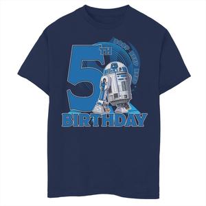 Футболка с рисунком «Boop Beep Beep» на 5-й день рождения для мальчиков 8–20 лет «Звездные войны» R2-D2 Star Wars