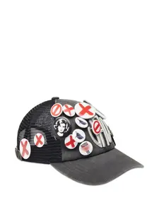 Кепка с вышитыми нашивками Vaquera, черный