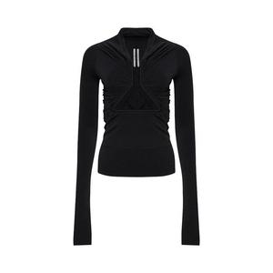 Топ Rick Owens Jersey Long-Sleeve Prong Top, Black