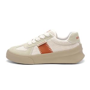 Противоскользящие повседневные туфли Warrior низкие унисекс бежевый/ржаво-красный