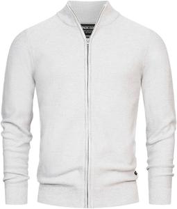 Вязаный кардиган INDICODE, светло-серый