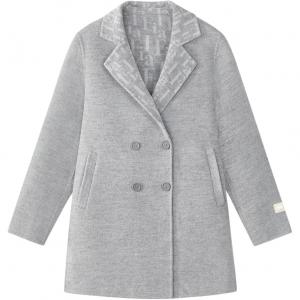 Однотонное нейлоновое пальто для детей, осень-зима Fila Kids, темный ink heather серый