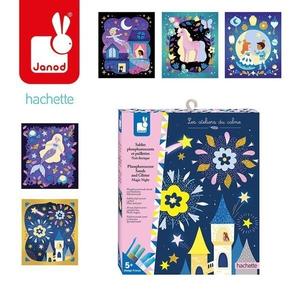 Janod, креативный набор Блеск и флуоресцентный песок - Волшебная ночь