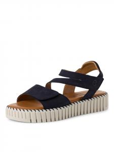 Tamaris Синие сандалии на платформе