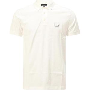 Футболка поло EMPORIO ARMANI мужская белая