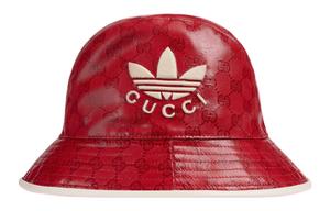GUCCI Ковшовая шляпа Adidas Gg Canvas, Red
