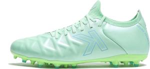 Футбольные бутсы KELME из телячьей кожи для мужчин и женщин - футбольная обувь для улицы и зала унисекс, размеры для взрослых - искусственная трава AG, зеленый