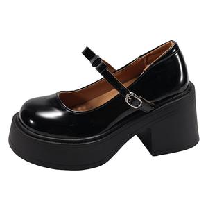 Туфли Мэри Джейн женские цвета экрю WOXXXN, Black