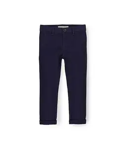 Детские узкие брюки-чинос из эластичного твила из органического хлопка. Hope & Henry, синий