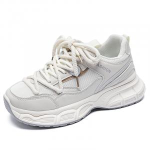 YANGQIYINGTAO Дышащие низкие массивные кроссовки Women's Ecru