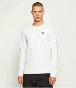 Лонгслив slim fit Ea7, белый