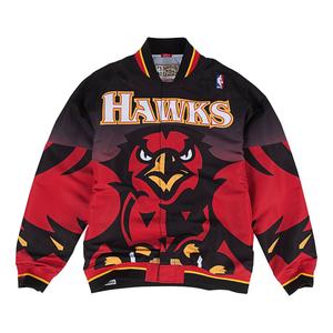 Куртка Mitchell & Ness NBA Authentic Atlanta Hawks 1995-96 Warm Up Jacket 'Black Red', черный