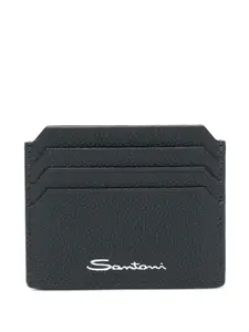 Кожаный держатель для карт Santoni, синий