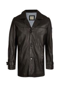 Кожаное полупальто BUPAOLO Bugatti, черный