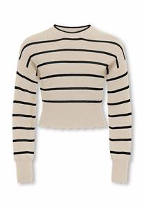 Джемпер ONLY GIRLS KOGIBI, Whitecap Gray/Off-White