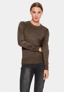 Свитер Saint Tropez Mila, крупный коричневый меланж