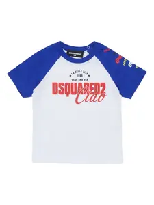 Футболка с графичным принтом Dsquared2 Kids, белый