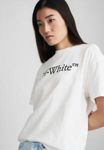 Футболка OFF-WHITE BIG LOGO BOOKISH CASUAL TEE, White/Black/White