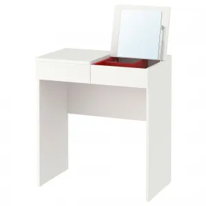 Туалетный столик, белый, 70x42 см, BRIMNES IKEA