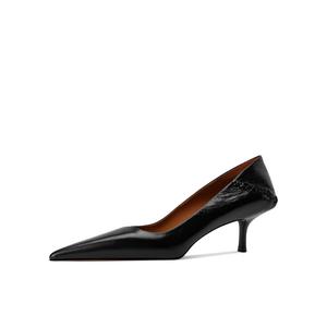 Женские туфли на тонком каблуке и высоком каблуке Shesrim, Black