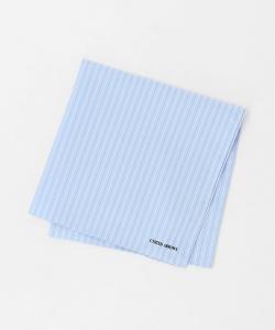 Хлопковый полосатый платок United Arrows, цвет Lt.Blue