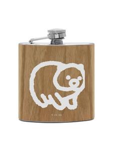 Mr. & Mrs. Panda Фляжка с изображением вомбата без надписи, коричневого цвета