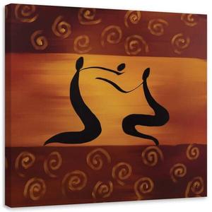 Картина на холсте Feeby Afrika Abstrakt Frauen, коричневый