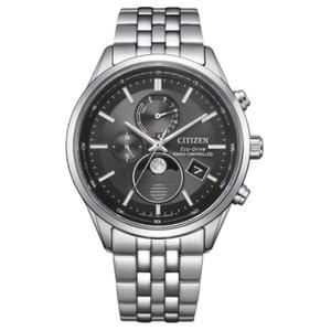 CITIZEN Часы Eco Drive Series Solar Quartz Movement Stainless Steel Strap Watch 42mm Unisex Gray Dial, Gray Dial