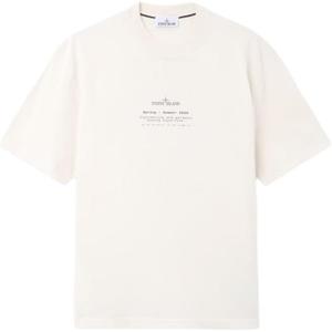 Футболка с принтом STONE ISLAND, айвори