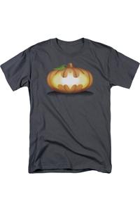 Футболка с коротким рукавом и логотипом Batman Bat Pumpkin для взрослых Gildan, цвет charcoal