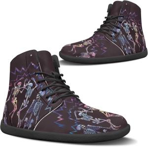 Женские походные кроссовки с узором «Огненная машина», спортивная обувь для активного отдыха, прогулок и бега по пересеченной местности Pugasmiru, Colorful Skeleton Man