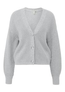 Вязаный кардиган QS, светло-серый