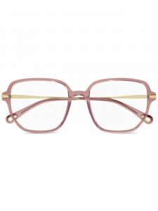 Chloé Eyewear очки в прозрачной оправе, коричневый