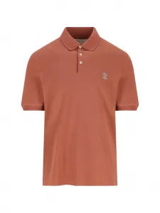 Футболка с логотипом Brunello Cucinelli, коричневый