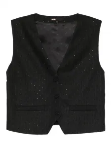 Жилет на пуговицах Maje, черный