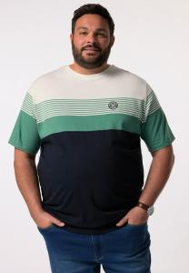 Футболка с принтом HALBARM BAUCHFIT RINGEL Men Plus, темно-синий