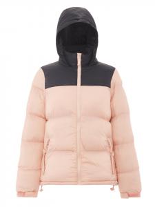 Женская стеганая куртка персиково-черного цвета myMo