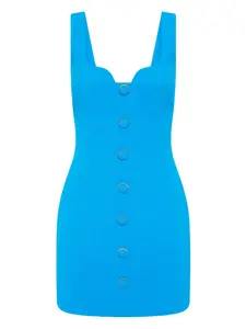 Платье мини с вырезом в форме сердца Rebecca Vallance, синий