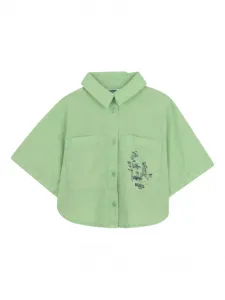 Футболка с карманом Kenzo Kids, зеленый