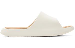 Шлепанцы мужские парусиновые белые/красно-коричневые Peak