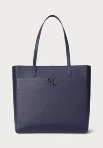 Сумка-тоут PEBBLED LEATHER LARGE CAMERYN TOTE BAG Lauren Ralph Lauren, темно-синий