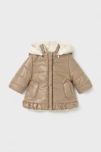 Двусторонняя куртка для малышей Mayoral Newborn, коричневый