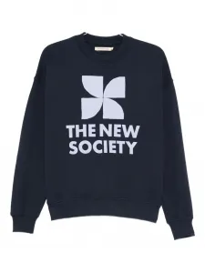 Свитшот с графическим принтом THE NEW SOCIETY, синий