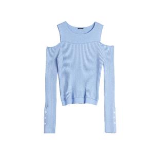 Трикотажный свитер с круглым вырезом для женщин Moderate Others ELLE, синий