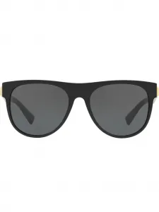 Солнцезащитные очки в круглой оправе Versace Eyewear, черный