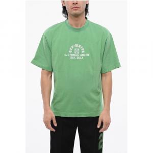Футболка Skate-Fit COLLEGE с принтом Off-White, Green