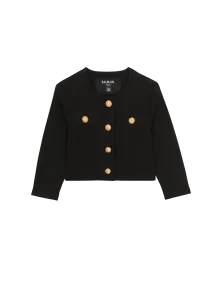 Укороченный пиджак Balmain, черный