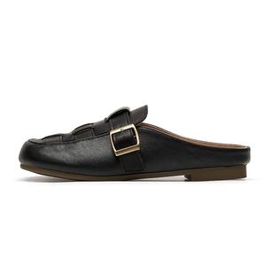 JOSINY Женские противоскользящие тапочки с закрытым носком, устойчивые к запахам и истиранию, черные, цвет Black